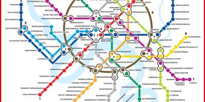Moscova hartă de metrou