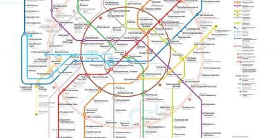 Hartă de metrou din Moscova