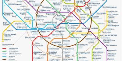 Metrou Moscova arată hartă