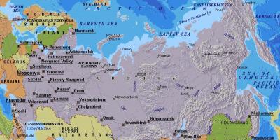 Harta Moscova, Rusia