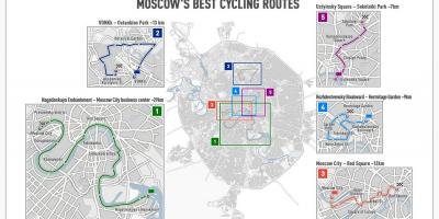 Moskva bicicleta hartă