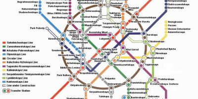 Metro moscova hartă în limba engleză