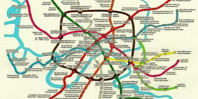 Moscova feroviar hartă