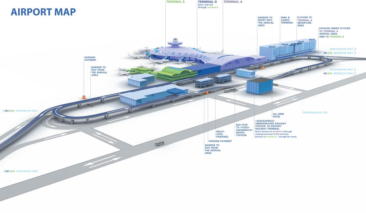 harta Vnukovo aeroport