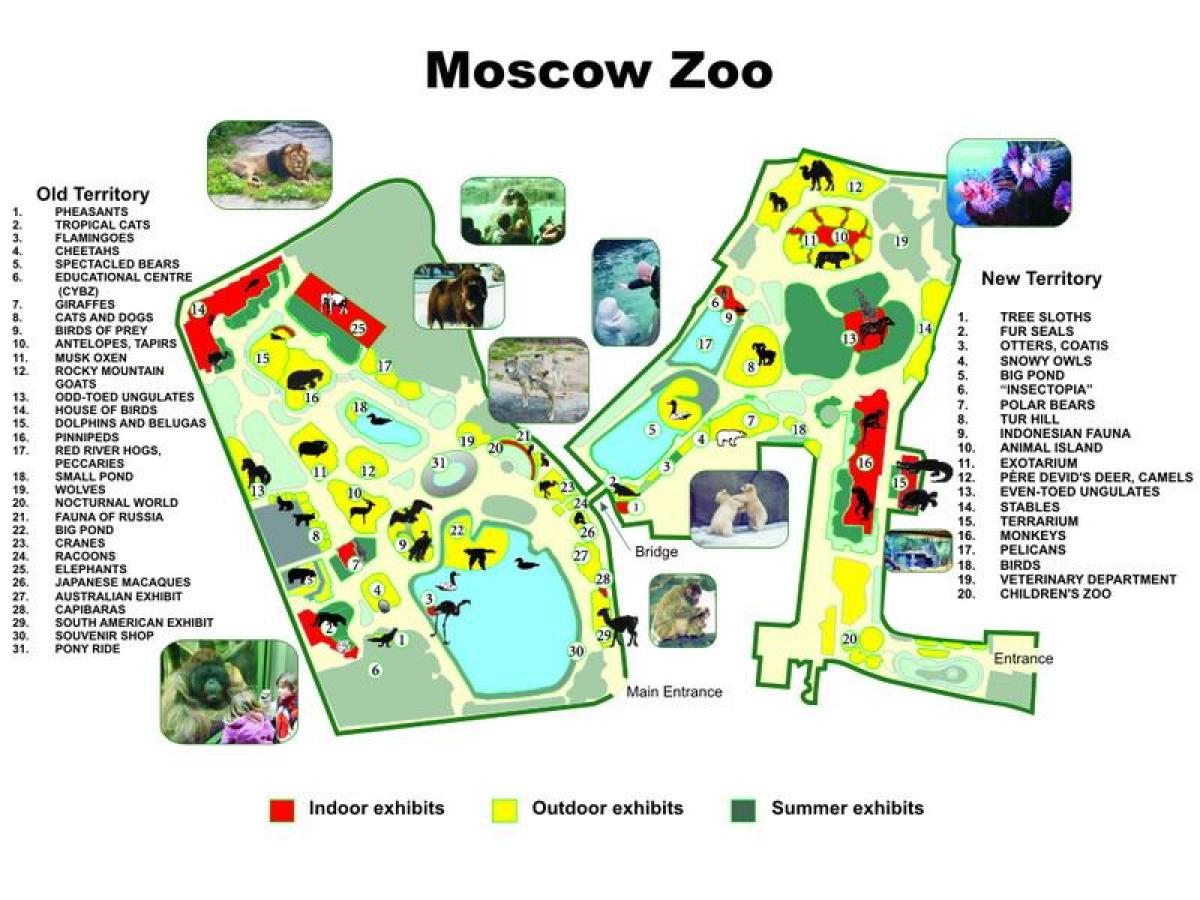 harta de la Moscova zoo