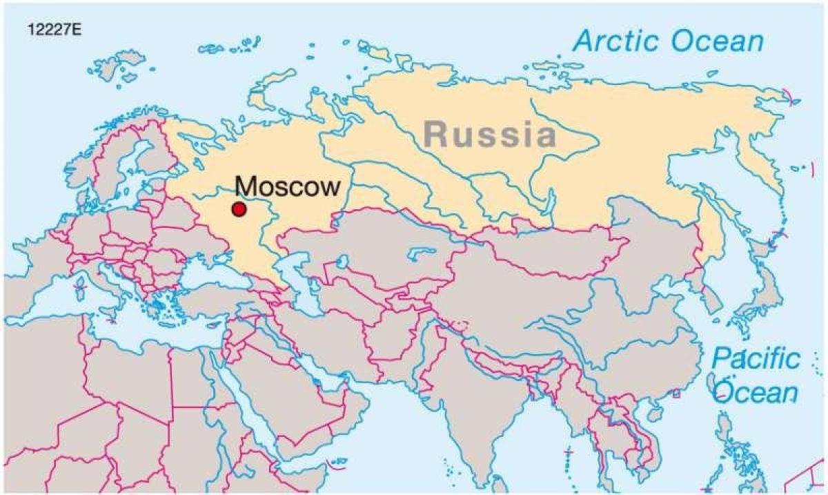 Moscova pe harta Rusiei