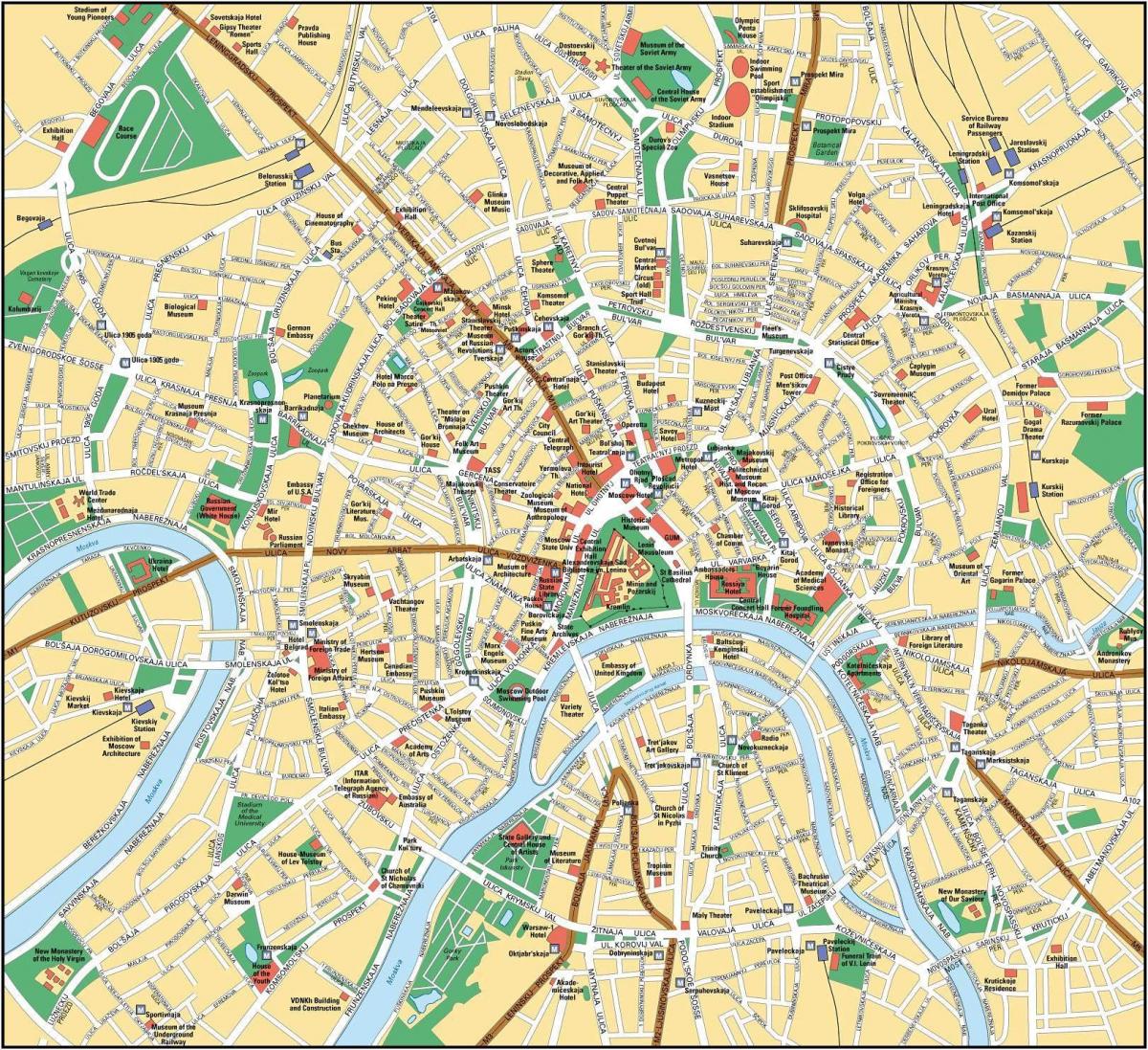 harta de la Moscova