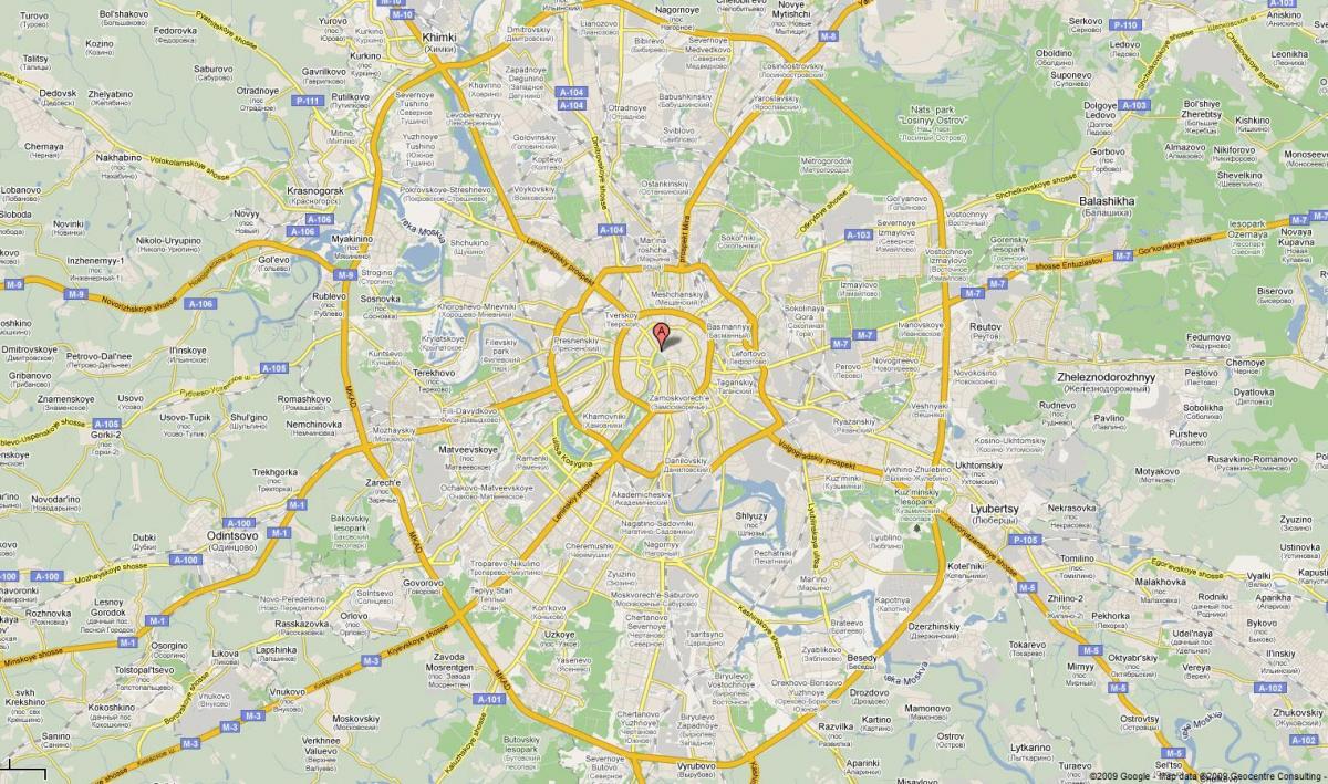 Moskva autostrada hartă