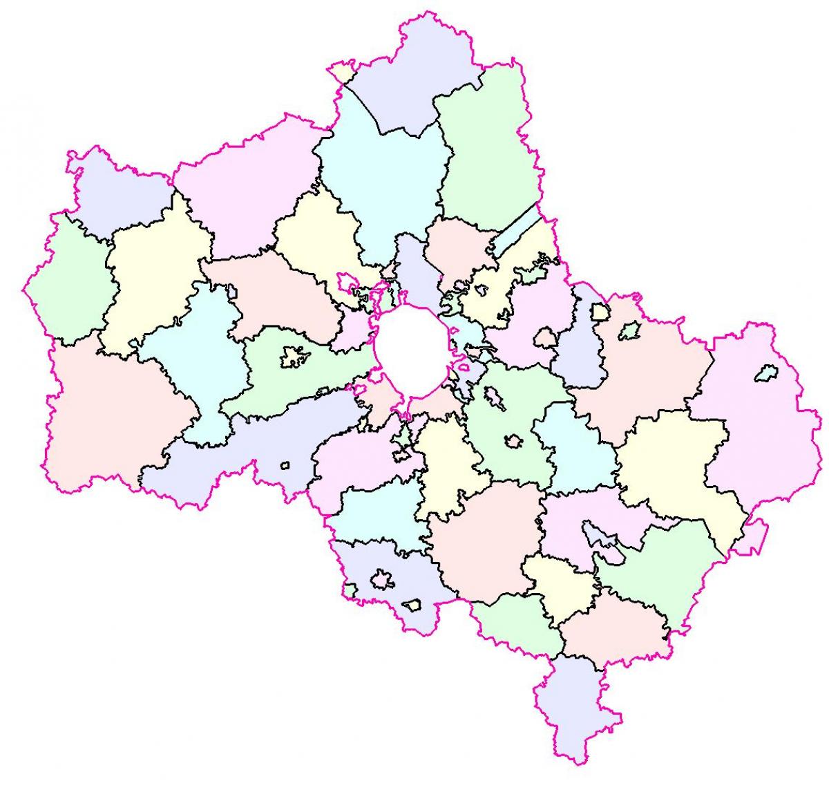 Moskva region arată hartă