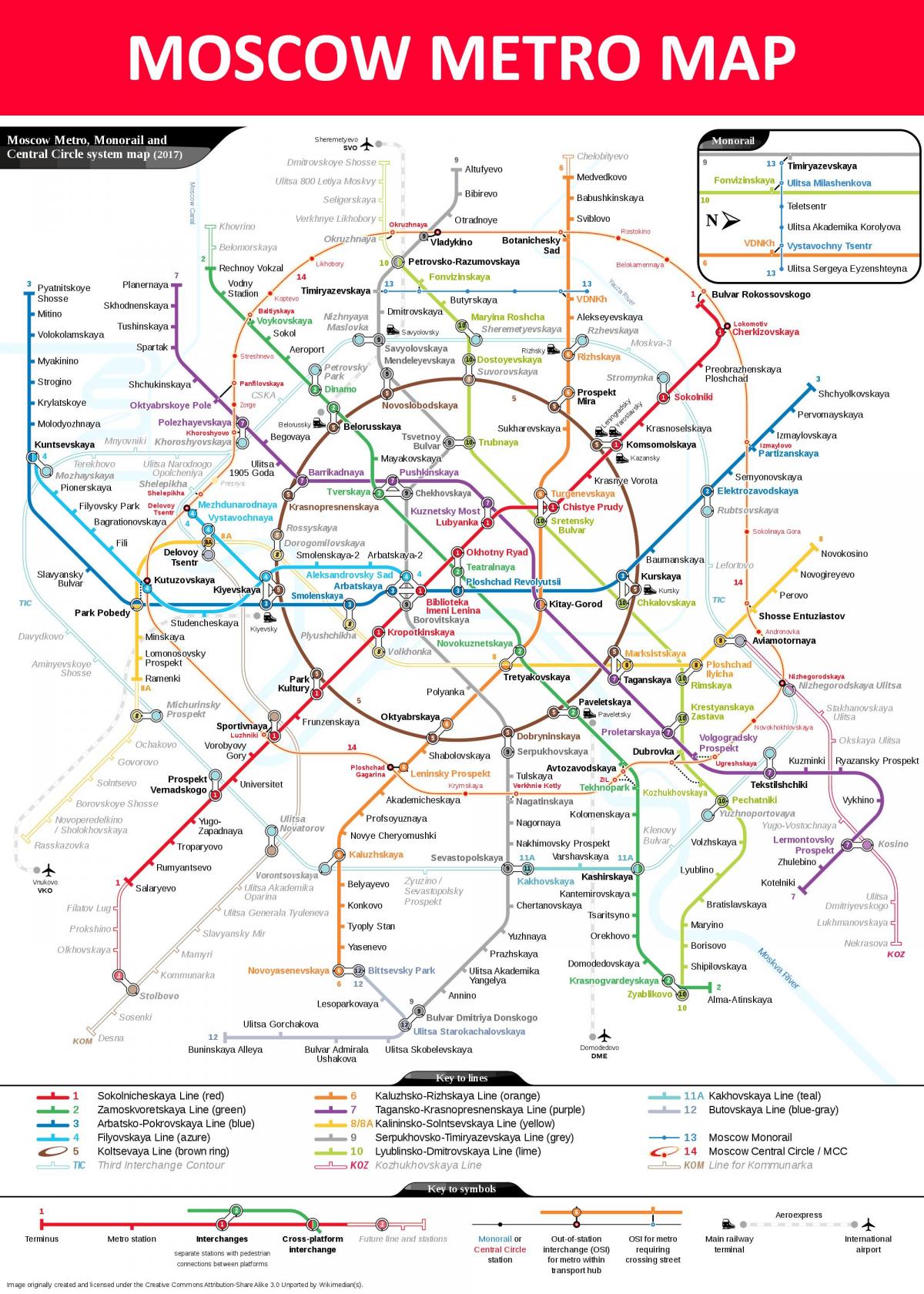 stația de metrou Moscova arată hartă