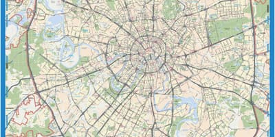 Moskva hartă geografică