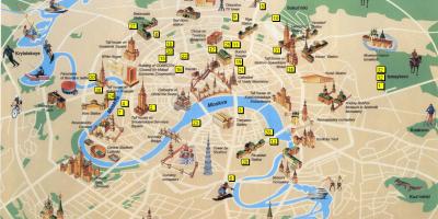 Harta turistică Moscova