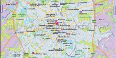 Harta de la Moscova id