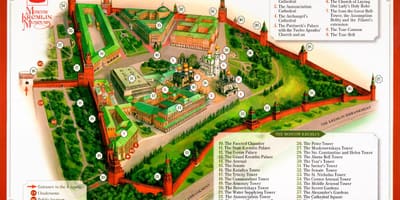 Kremlin, Moscova arată hartă