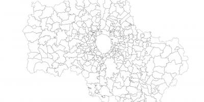 Moskva municipalități hartă