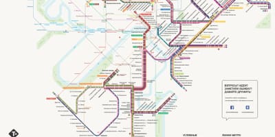 Harta de la Moscova tramvai