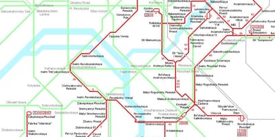 Harta Moskva tramvai